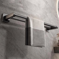 Toallero De Baño Doble, Toallero De Acero Inoxidable 304 De 16 Pulgadas De Espesor De 0,8Mm Para Baño, Soporte De Pared Con Acabado Cepillado Para Toallas