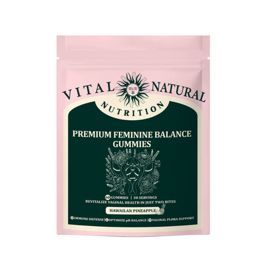 Vital Source Nutrition Premium Feminine Balance Gummies for Women S Health Wellness,Immune Support Vegan 60Capsules/Bag