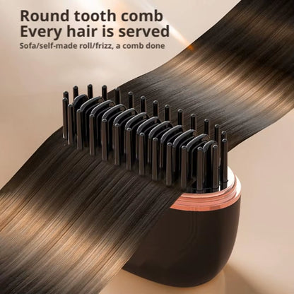 Multifunctional Mini Hair Straightening Comb Wireless Charging Portable Hair Care Hurtless Hair Styling Comb Hair Straightener