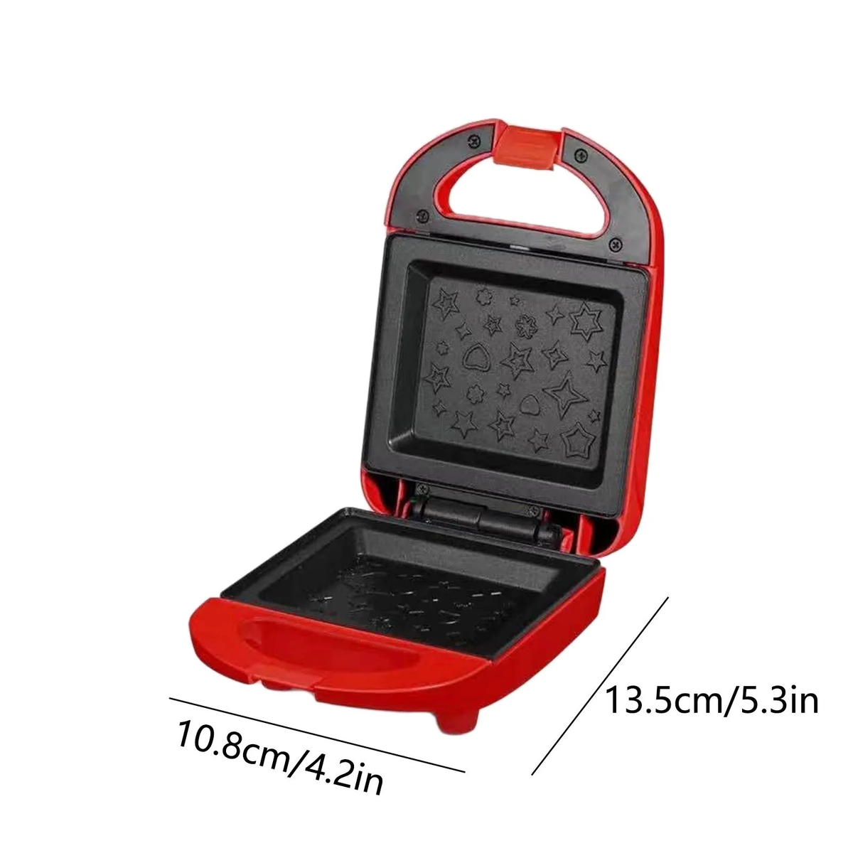 Home Essentials Bread Maker - Toaster - Double Sided Heating Mini Breakfast Machine - Home Multifunctional Breakfast Machine - Sandwich Maker Gifts for Women and Men( Red)