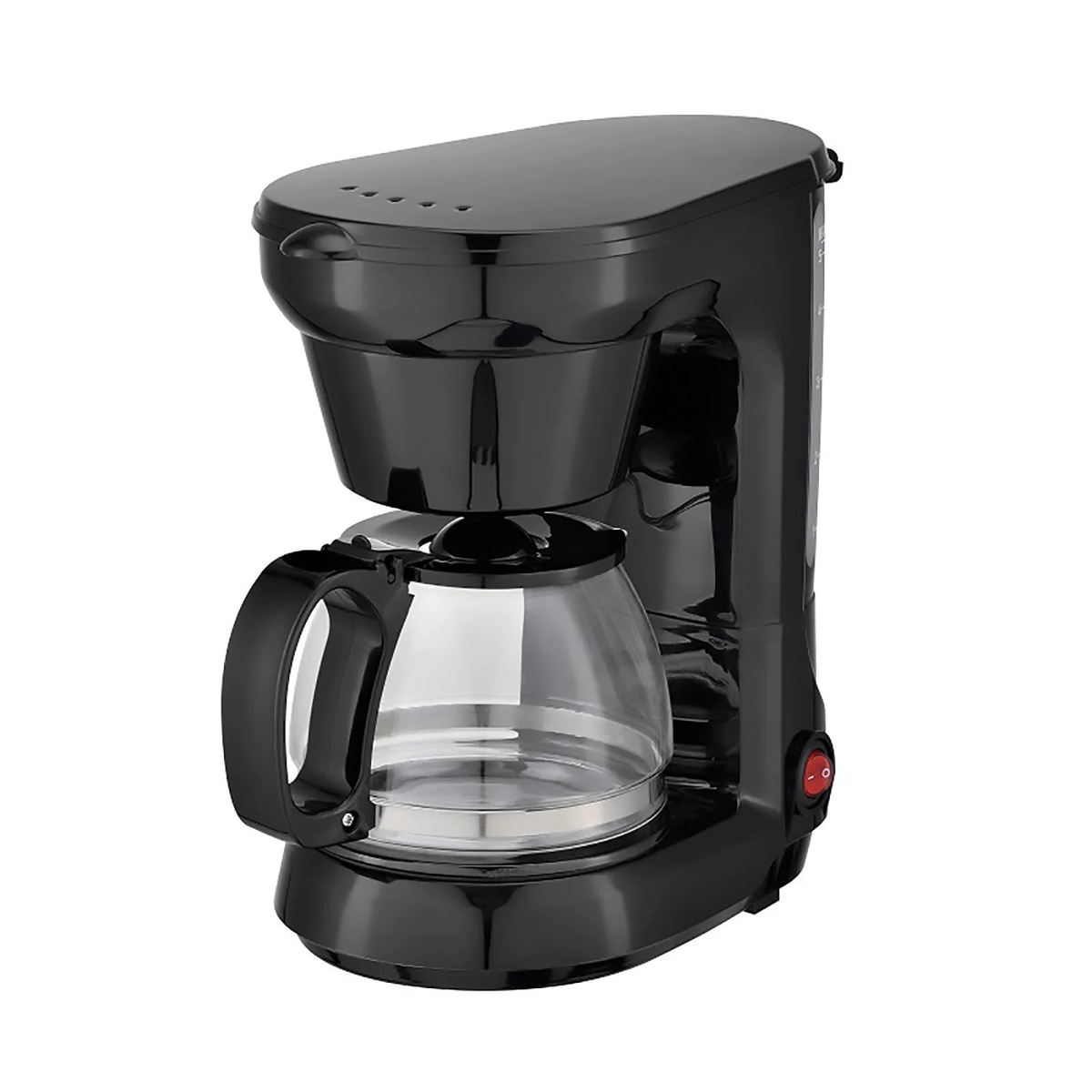 Small Coffee Maker, Compact Coffee Machine with Reusable Filter, Warming Plate and Coffee Pot for Home and Office