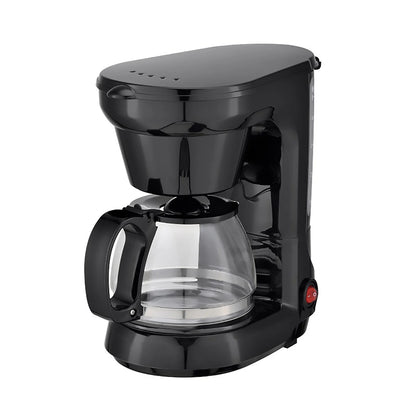 Small Coffee Maker, Compact Coffee Machine with Reusable Filter, Warming Plate and Coffee Pot for Home and Office