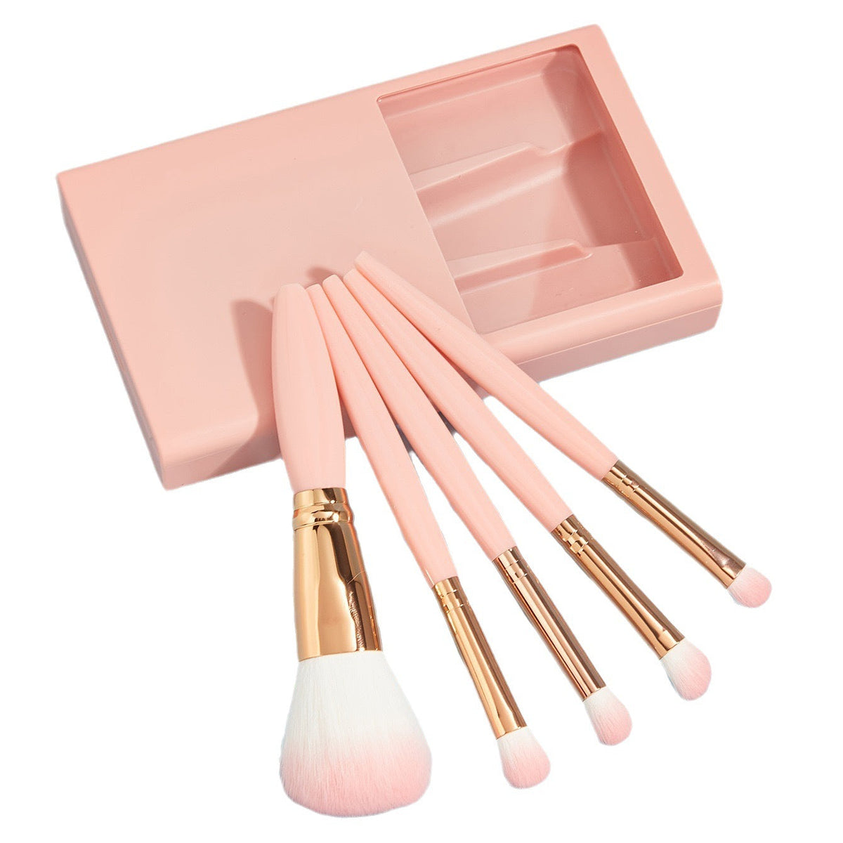 The **5-Piece Makeup Brush Set** is a must-have for anyone looking to achieve a **flawless makeup application**. This versatile set includes essential brushes for **foundation**, **blush**, **contouring**, **eyeshadow**, and more, ensuring you have the to
