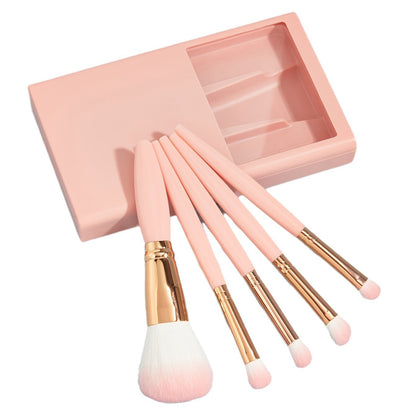The **5-Piece Makeup Brush Set** is a must-have for anyone looking to achieve a **flawless makeup application**. This versatile set includes essential brushes for **foundation**, **blush**, **contouring**, **eyeshadow**, and more, ensuring you have the to