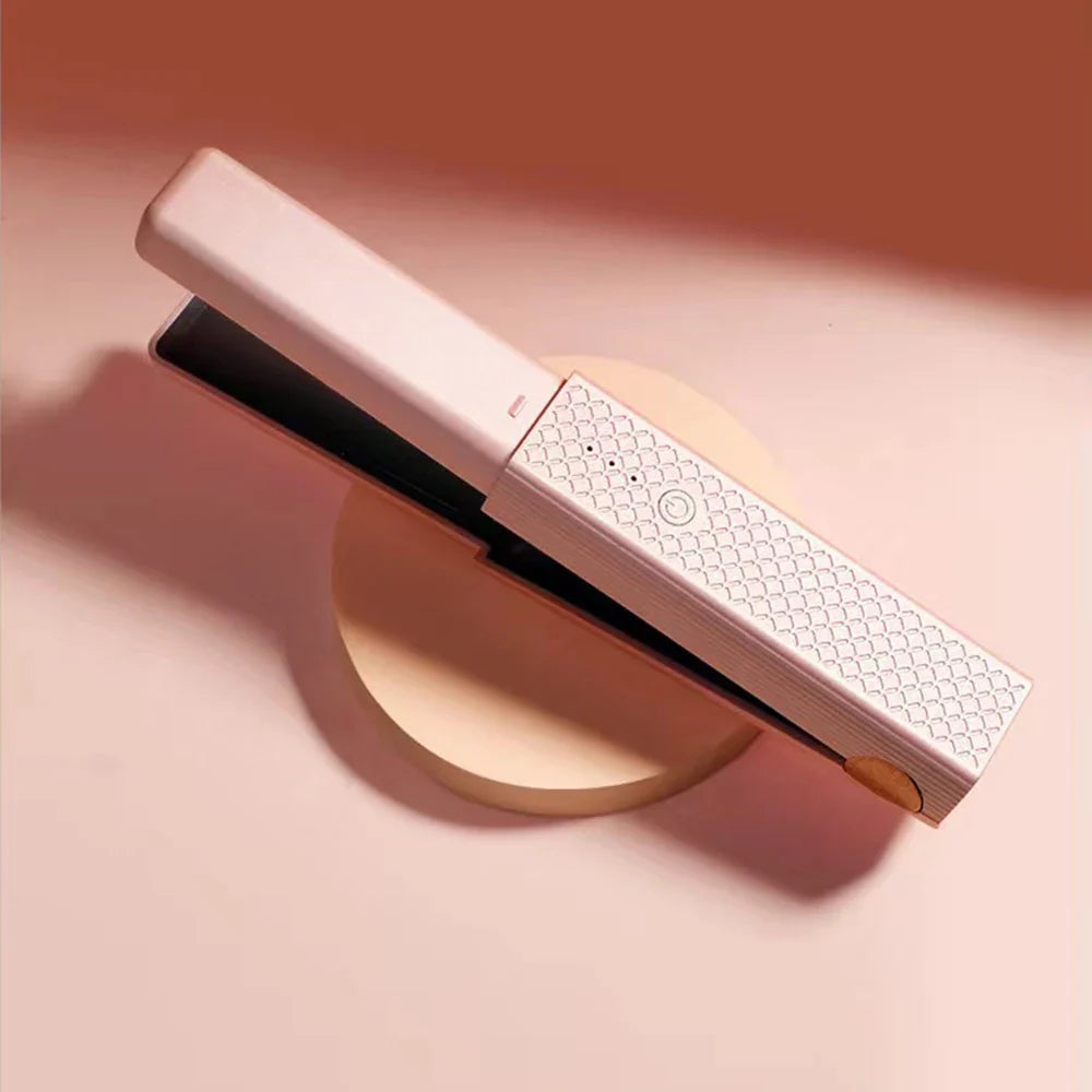 "Achieve salon-quality results at home with the Glide & Go Hair Straightener. Its advanced ceramic plates effortlessly glide through hair, straightening each strand with minimal effort while maintaining healthy shine. Designed to prevent heat damage, this
