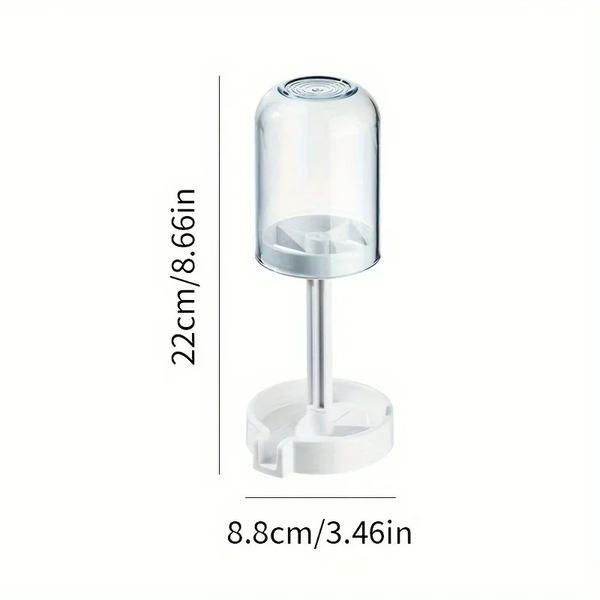 Toothbrush Holder with Dust Cover Drainage Design Plastic Multifunctional Bathroom Organizer for Cups Home Essentials