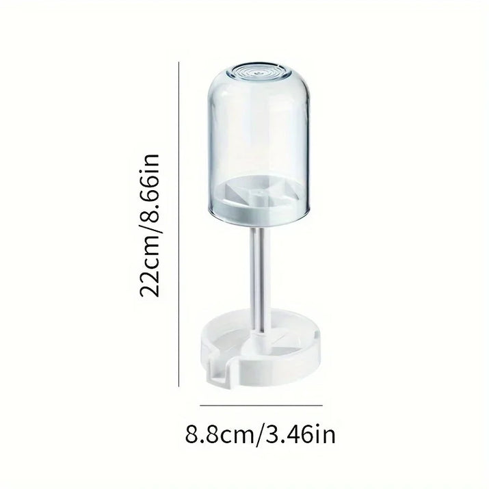 Toothbrush Holder with Dust Cover Drainage Design Plastic Multifunctional Bathroom Organizer for Cups Home Essentials