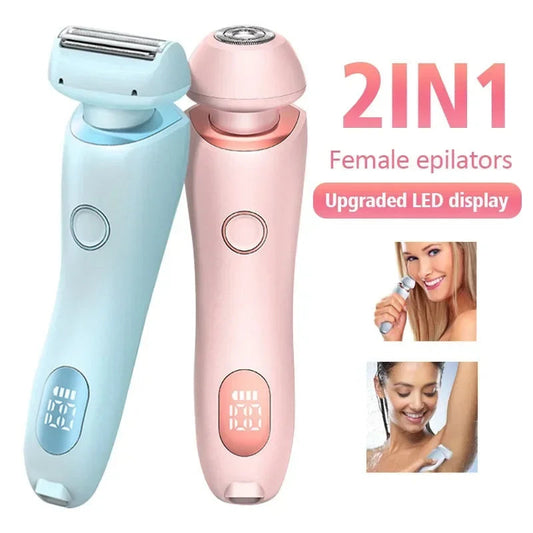 The **2-in-1 Rechargeable Epilator** offers a convenient and effective solution for **smooth, hair-free skin**. This multi-functional device combines **epilation** and **shaving** in one, providing versatile hair removal for both coarse and fine hair. Fea