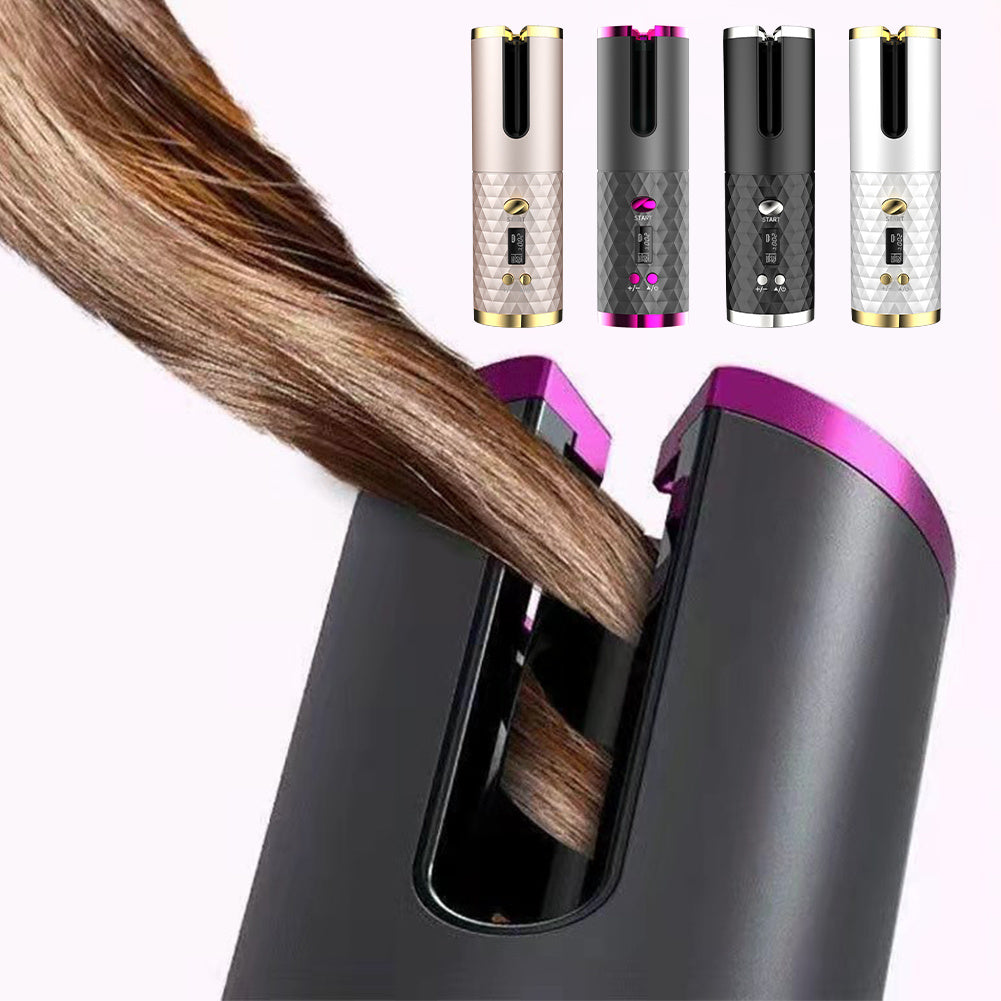 The **Cordless AutoCurler** is a revolutionary hair tool that makes **curling effortless and tangle-free**. Featuring **auto-curl technology**, it gently wraps and curls your hair for a **flawless, frizz-free finish** in seconds. The **cordless, rechargea