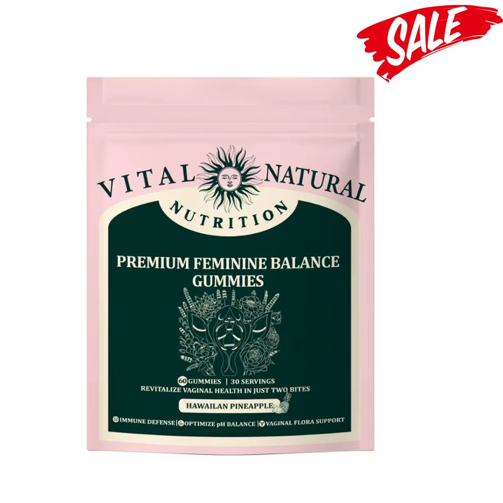 Vital Source Nutrition Premium Feminine Balance Gummies for Women S Health Wellness,Immune Support Vegan 60Capsules/Bag