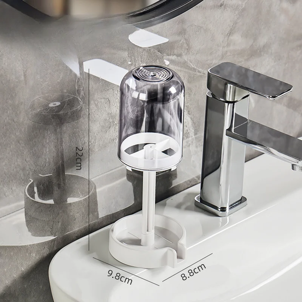 Toothbrush Holder with Dust Cover Drainage Design Plastic Multifunctional Bathroom Organizer for Cups Home Essentials