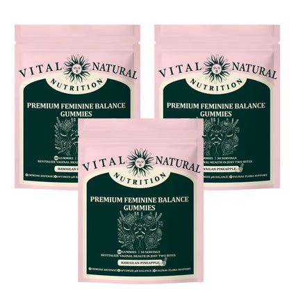 Vital Source Nutrition Premium Feminine Balance Gummies for Women S Health Wellness,Immune Support Vegan 60Capsules/Bag