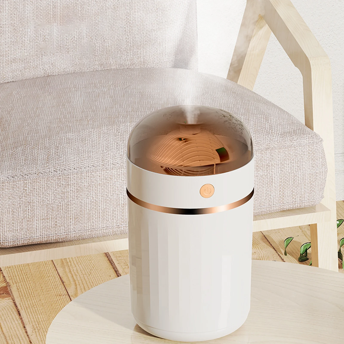 Big Holiday Deals!  Smart Thermostatic Humidifier {1.5L Water Tank}. Quiet Humidifier for Bedrooms and Large Rooms - Colorful Color-Changing Ambient Light, Whole House Humidifier